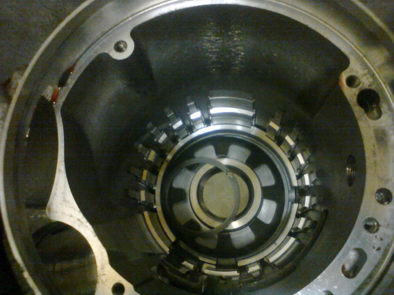 Now the snap-ring and spring are released